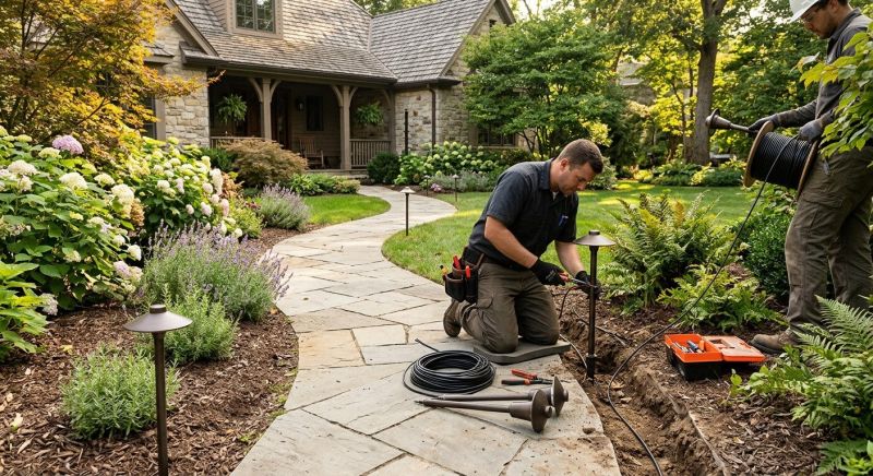 Landscape Lighting Installation in Kansas City, MO